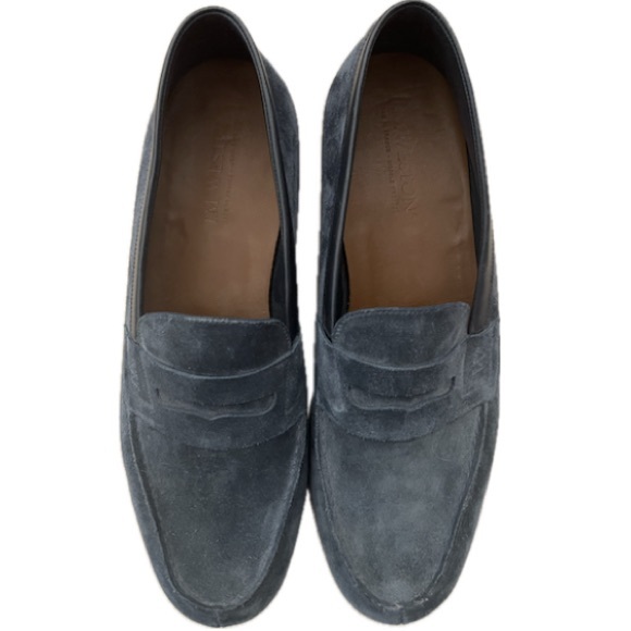 JM Weston Blue Suede Le Moc 11 main image 4